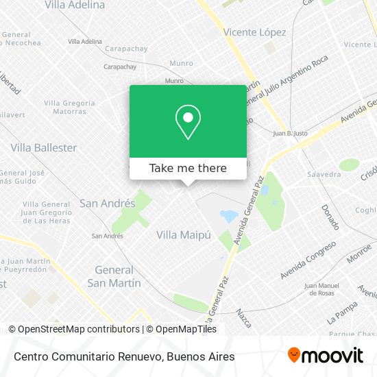 Mapa de Centro Comunitario Renuevo