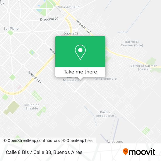 Mapa de Calle 8 Bis / Calle 88
