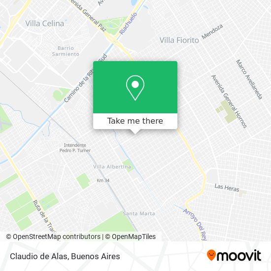 Mapa de Claudio de Alas