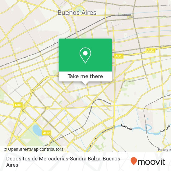 Depositos de Mercaderias-Sandra Balza map