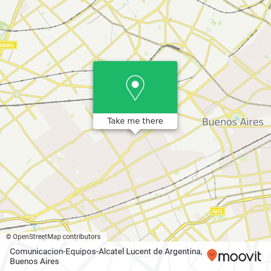 Comunicacion-Equipos-Alcatel Lucent de Argentina map