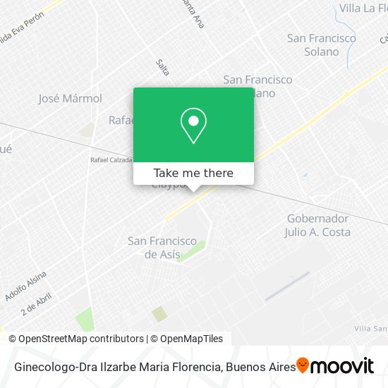 Ginecologo-Dra Ilzarbe Maria Florencia map