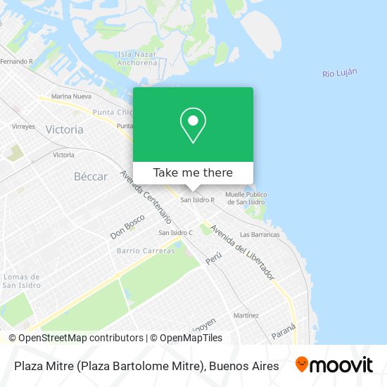 Mapa de Plaza Mitre (Plaza Bartolome Mitre)