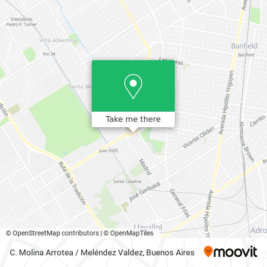 C. Molina Arrotea / Meléndez Valdez map