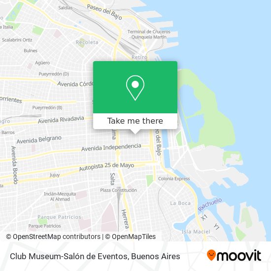 Mapa de Club Museum-Salón de Eventos