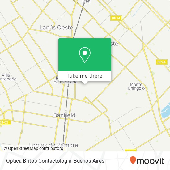 Optica Britos Contactologia map