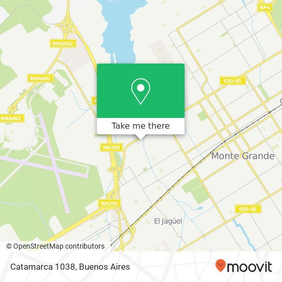 Catamarca 1038 map