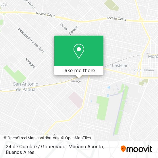 24 de Octubre / Gobernador Mariano Acosta map