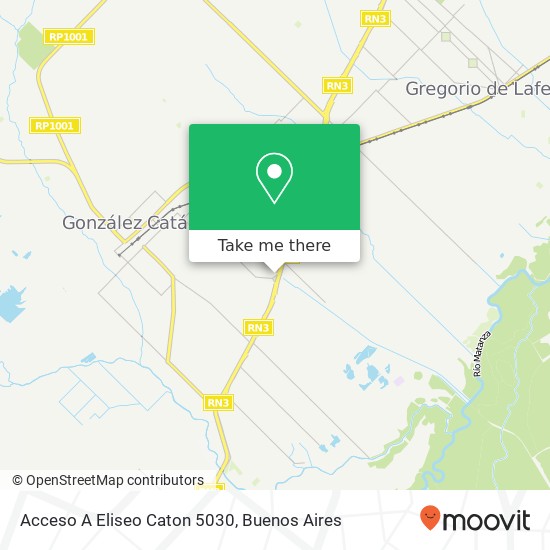 Acceso A Eliseo Caton 5030 map
