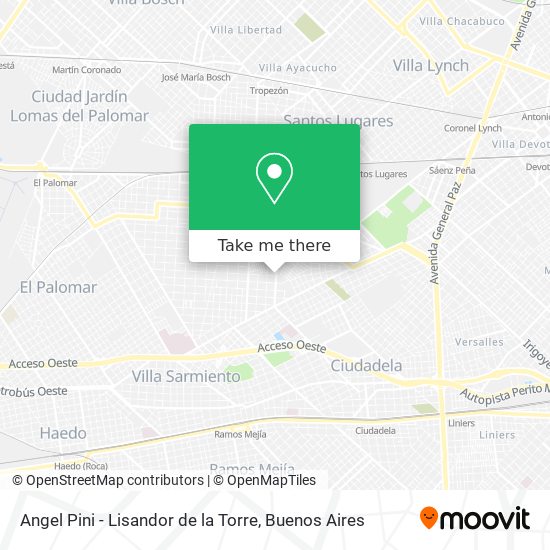 Angel Pini - Lisandor de la Torre map