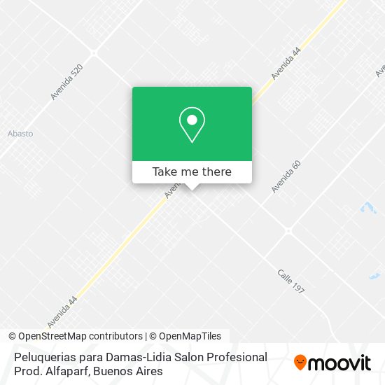 Mapa de Peluquerias para Damas-Lidia Salon Profesional Prod. Alfaparf