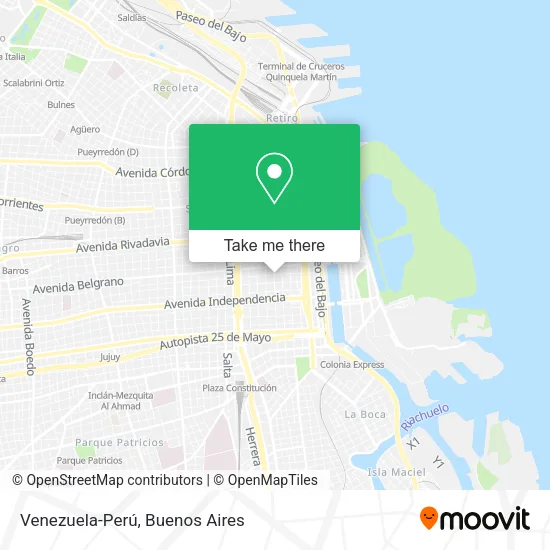 Venezuela-Perú map