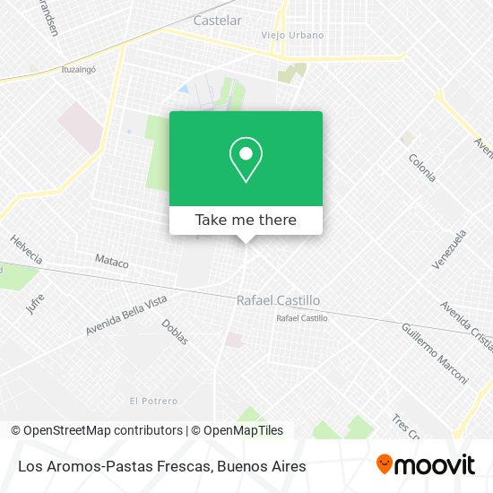 Los Aromos-Pastas Frescas map