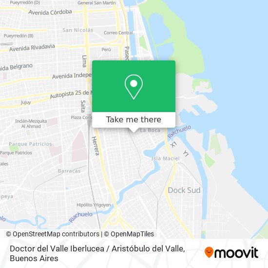 Doctor del Valle Iberlucea / Aristóbulo del Valle map