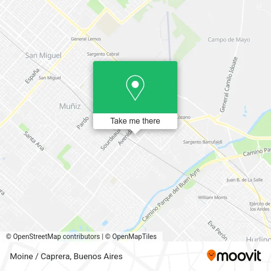 Mapa de Moine / Caprera