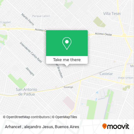 Arhancet , alejandro Jesus map