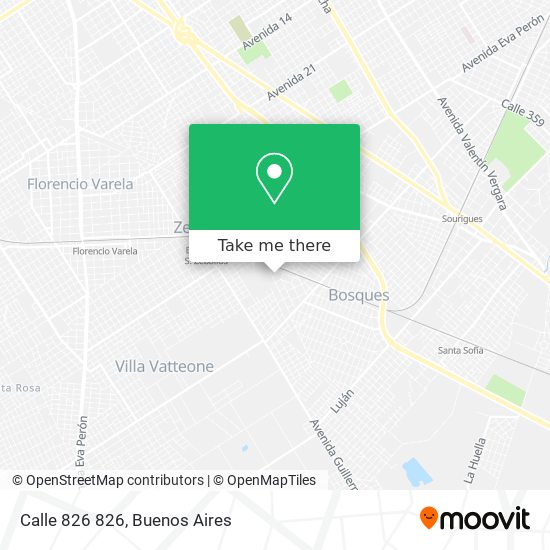 Calle 826 826 map