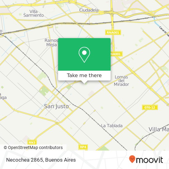 Necochea 2865 map