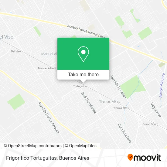 Mapa de Frigorifico Tortuguitas