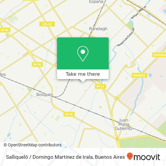 Salliqueló / Domingo Martínez de Irala map