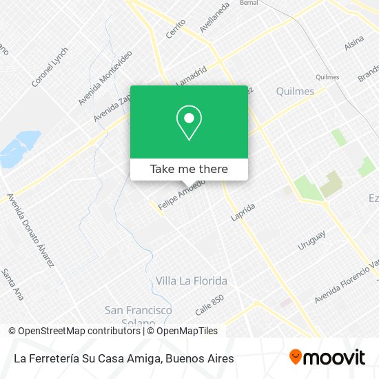 La Ferretería Su Casa Amiga map