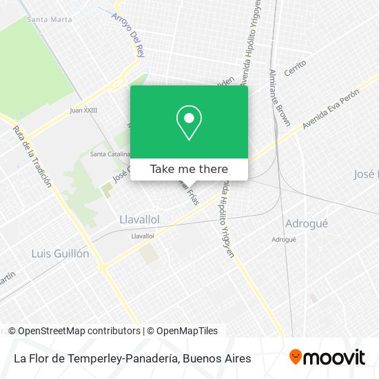 La Flor de Temperley-Panadería map