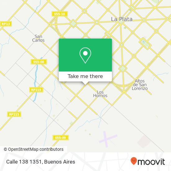 Calle 138 1351 map