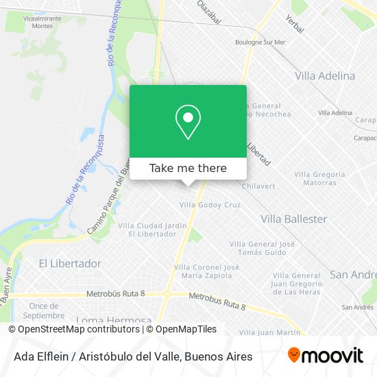 Ada Elflein / Aristóbulo del Valle map