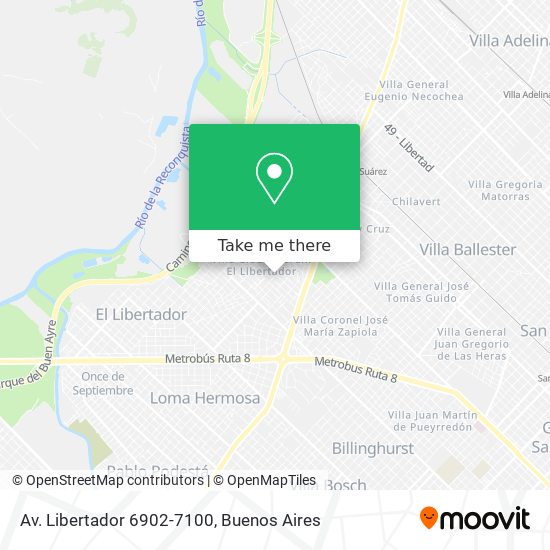 Av. Libertador 6902-7100 map