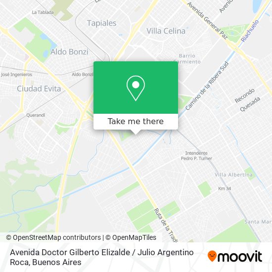 Mapa de Avenida Doctor Gilberto Elizalde / Julio Argentino Roca