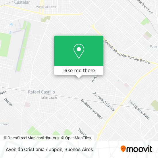Avenida Cristianía / Japón map