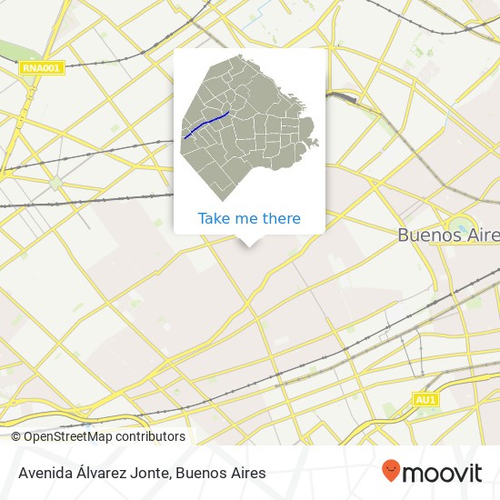 Mapa de Avenida Álvarez Jonte