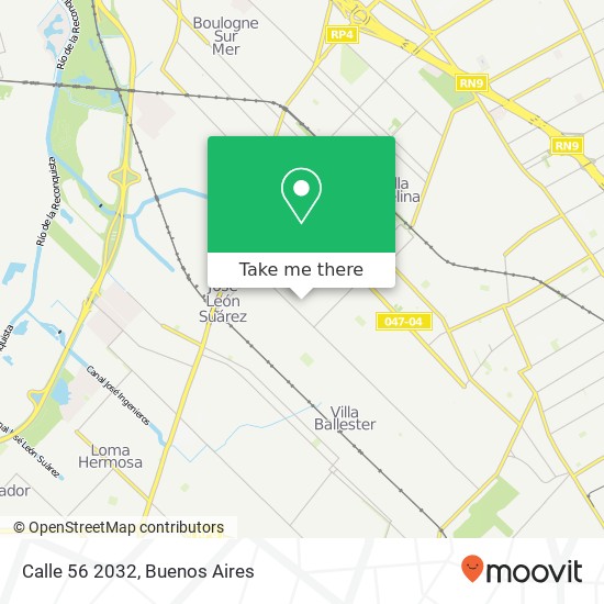 Calle 56 2032 map