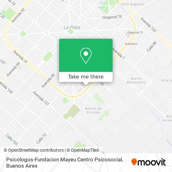 Psicologos-Fundacion Mayeu Centro Psicosocial map