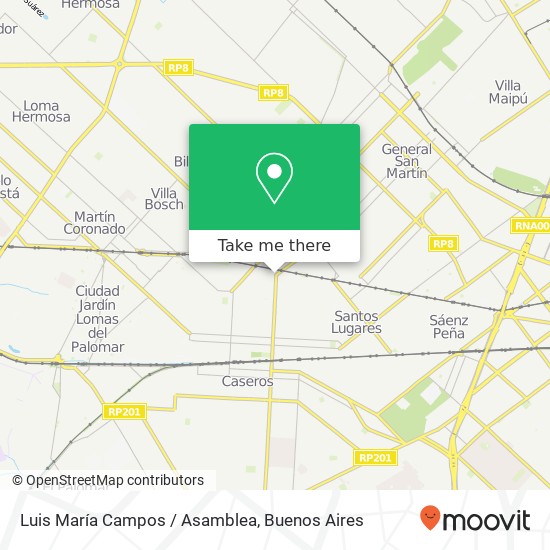 Mapa de Luis María Campos / Asamblea