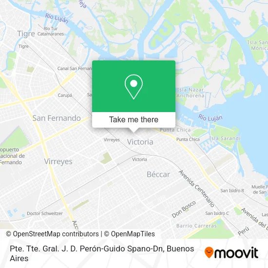 Pte. Tte. Gral. J. D. Perón-Guido Spano-Dn map
