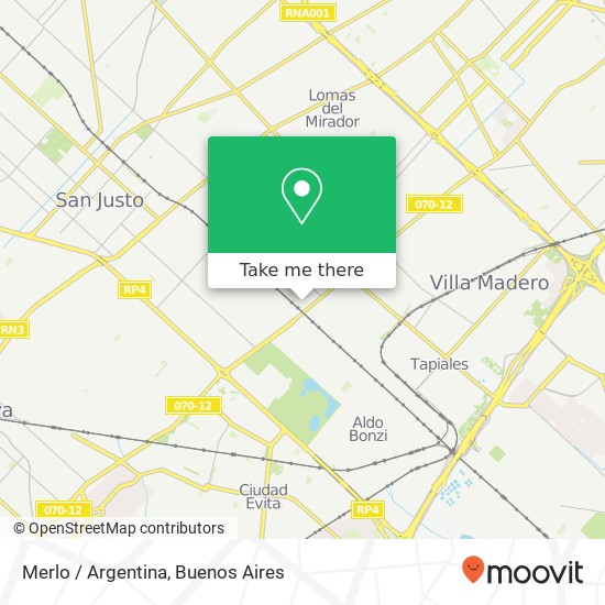 Merlo / Argentina map