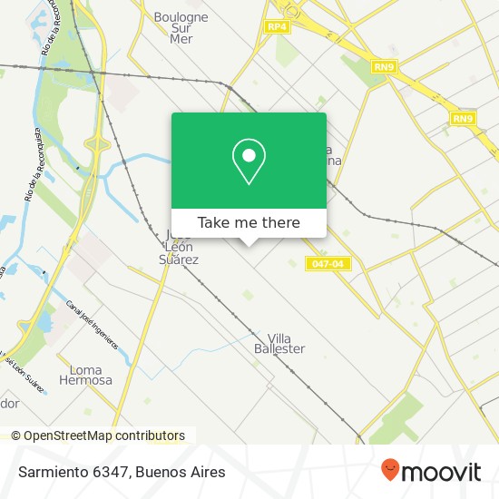 Sarmiento 6347 map