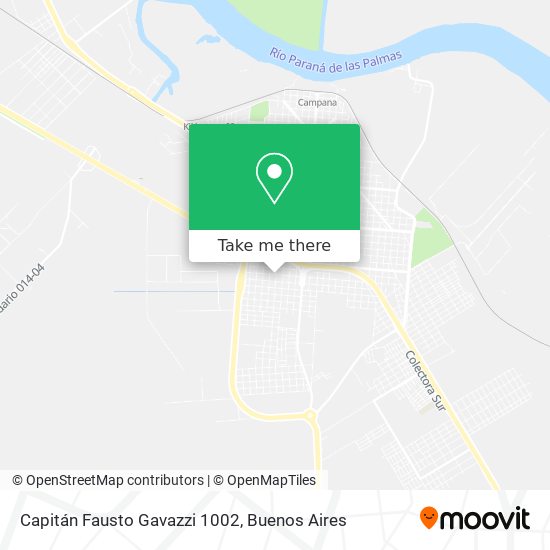 Capitán Fausto Gavazzi 1002 map