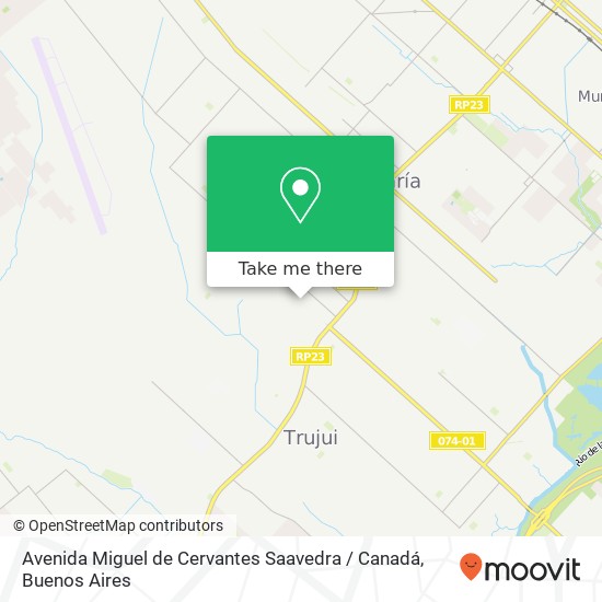 Mapa de Avenida Miguel de Cervantes Saavedra / Canadá