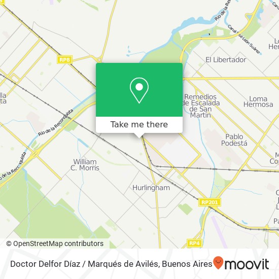 Doctor Delfor Díaz / Marqués de Avilés map