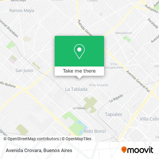 Mapa de Avenida Crovara