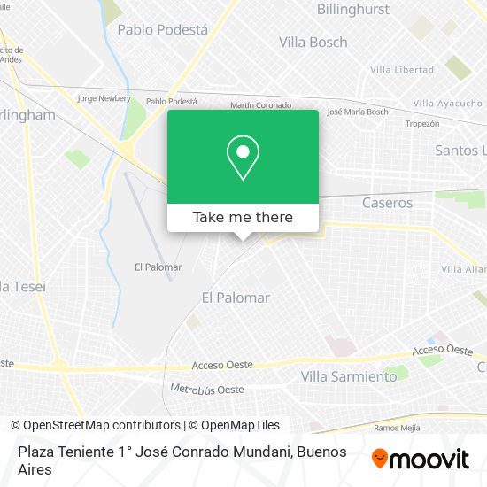 Plaza Teniente 1° José Conrado Mundani map