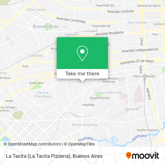 Mapa de La Tacita (La Tacita Pizzeria)