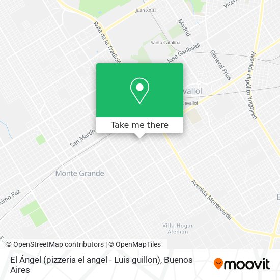 El Ángel (pizzeria el angel - Luis guillon) map