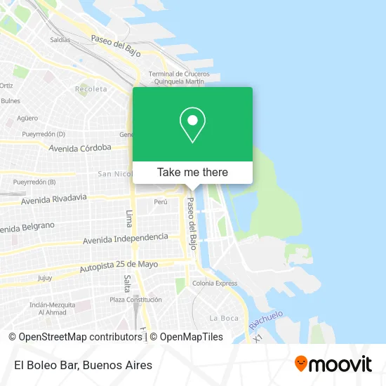 Mapa de El Boleo Bar
