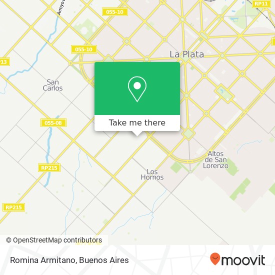 Mapa de Romina Armitano