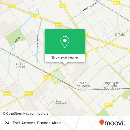 24 - Tres Arroyos map