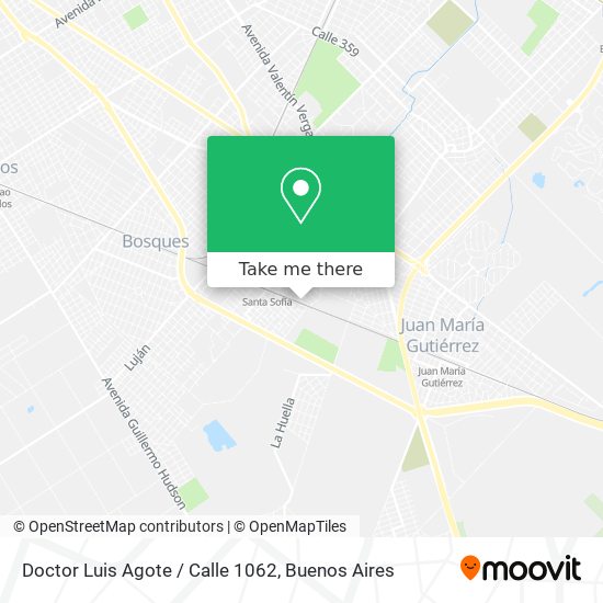 Mapa de Doctor Luis Agote / Calle 1062