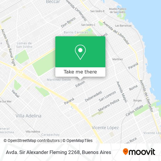 Avda. Sir Alexander Fleming 2268 map